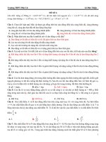5 đề thi thử đại học hay (phần2) môn vật lý