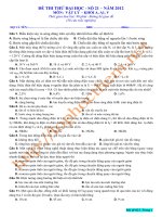 Đề luyện thi THPT Quốc gia môn Vật lý số 21