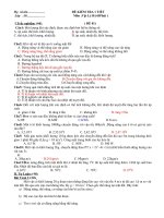 Đề kiểm tra 1 tiết chương 4, 5 Vật lý 10 cơ bản