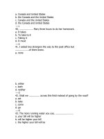 Tổng hợp câu hỏi trắc nghiệm môn Tiếng Anh có đáp án (2)