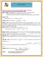 Đề thi thử THPT quốc gia môn Toán chọn lọc số 29