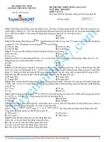 Đề thi thử lý năm 2015 - Có giải chi tiết kèm theo (59)