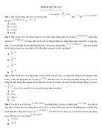 Đề thi thử THPT QUỐC GIA MÔN VẬT LÝ 12 (Đề số 2, ngày 30 tháng 05năm 2015)