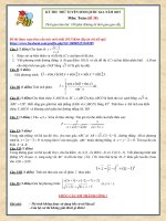 Đề thi thử THPT quốc gia môn Toán chọn lọc số 38