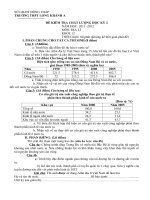 TRƯỜNG THPT LONG KHÁNH A  ĐỀ KIỂM TRA CHẤT LƯỢNG HỌC KỲ 2 MÔN ĐỊA LÝ 12