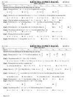 kiểm tra 15 phút toán 9 đại