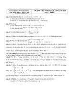 Đề luyện thi THPT Quốc gia môn toán số 39