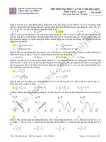 Đề thi thử đại học lần 01 - 2015_Vật lý_TTLT KHTN Buôn Ma Thuột (Có đáp án)_Trần Quốc Lâm