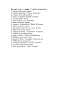 ĐỀ THI ANH 12 CHỌN TỪ ĐỒNG NGHĨA SỐ  7