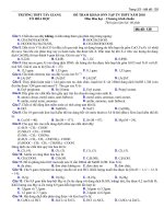 ĐỀ THAM KHẢO THI TỐT NGHIỆP HOÁ HỌC THPT NĂM 2009-2010 (4)