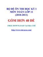 Đề thi toán 11 - sưu tầm đề kiểm tra, thi học kỳ, thi học sinh giỏi tham khảo bồi dưỡng (13)