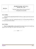 ĐỀ KIỂM TRA HKI- NGỮ VĂN 12 (29)