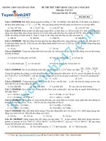 Đề thi thử lý năm 2015 - Có giải chi tiết kèm theo (54)