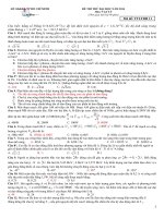 Đề thi thử của trường THPT Xuân Lộc, Đồng Nai lần 3 môn Vật Lý