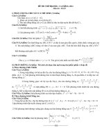 Đề thi thử dại học môn Toán có đáp án số 30