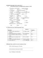 ĐỀ KIỂM TRA HỌC KỲ II ANH 6 SỐ 17
