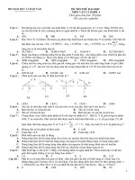 Đề luyện thi đại học môn Vật lý số 6