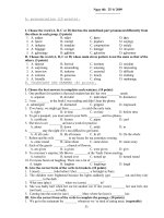 Đề thi học giỏi môn Tiếng Anh lớp 9 (11)