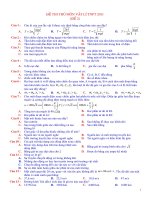 Đề thi thử tốt nghiệp 2011 môn vật lý