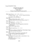 ĐỀ KIỂM TRA học kì i môn toán 6