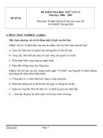 ĐỀ KIỂM TRA HKI- NGỮ VĂN 12 (1)