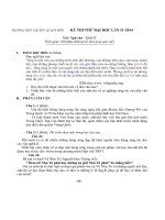 Đề thi thử đại học môn Ngữ văn chọn lọc số 69