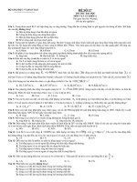 Đề ôn thi đại học môn Vật lý số 17