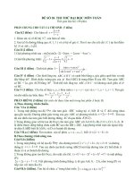 Đề thi thử đại học môn Toán tuyển chọn số 28