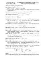 Đề và đáp án thi thử lần 4 chuyên ĐH Vinh môn toán