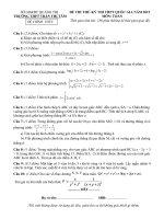 Đề luyện thi THPT Quốc gia môn toán số 107