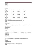 Tổng hợp câu hỏi trắc nghiệm môn Tiếng Anh (7)