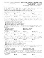 Đề ôn thi đại học môn Hóa số 4