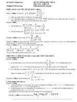 Đề thi thử dại học môn Toán có đáp án số 10