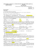 Đề thi thử THPT Quốc gia môn Hóa học chọn lọc số 80