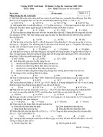 Đề kiểm tra học kì môn Hóa lớp 11 (10)