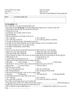 Đề thi vật lí 8 học kì 2 Trường THCS Tân Thuận