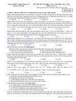 Thi thử lần cuối năm 2013 trường THPT Thuận Thành 1, Bắc ninh môn vật lý (2)