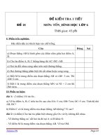 Đề kiểm tra 1 tiết môn Toán lớp 6 - Đề (18)
