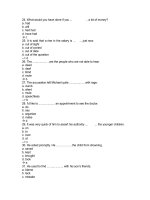 Tổng hợp câu hỏi trắc nghiệm môn Tiếng Anh có đáp án (31)