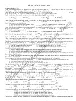 ĐỀ THI THỬ TỐT NGHIỆP Trung Học Phổ Thông môn vật lý SỐ 2