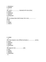 Tổng hợp câu hỏi trắc nghiệm môn Tiếng Anh (14)