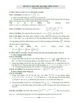 Đề thi thử đại học môn Toán tuyển chọn số 27