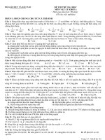 Đề luyện thi đại học môn Vật lý số 10