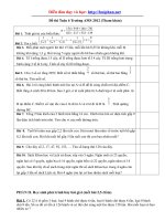 Lớp 6 - Đề thi Toán 6 Trường AMS 2012