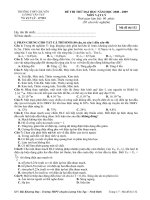 Đề thi thử đại học môn Vật lý khối A số 132