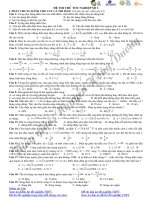 Đề thi thử tốt nghiệp đại học môn Vật Lý (8)