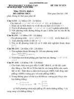 Tổng hợp đề thi ĐH Toán từ năm 2002-2014