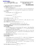 Đề thi thử dại học môn Toán có đáp án số 3