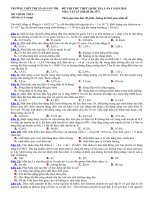 Đề thi thử lí lần 1 2015- THPT Thị xã Quảng Trị môn vật lý