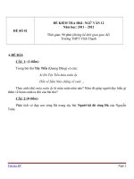 ĐỀ KIỂM TRA HKI- NGỮ VĂN 12 (22)